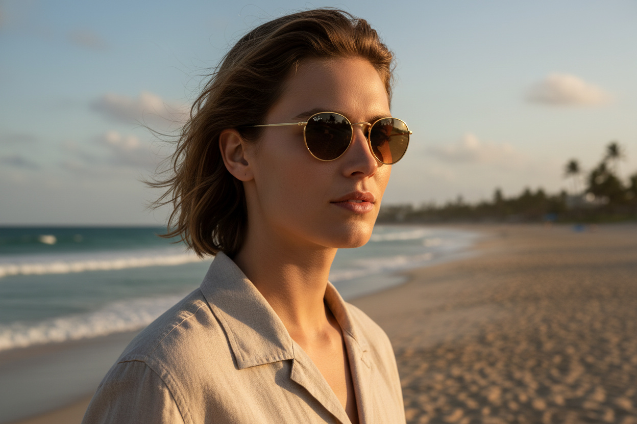 Vorderansicht Ray-Ban ROUND METAL (RB3447 - 9001A5)
