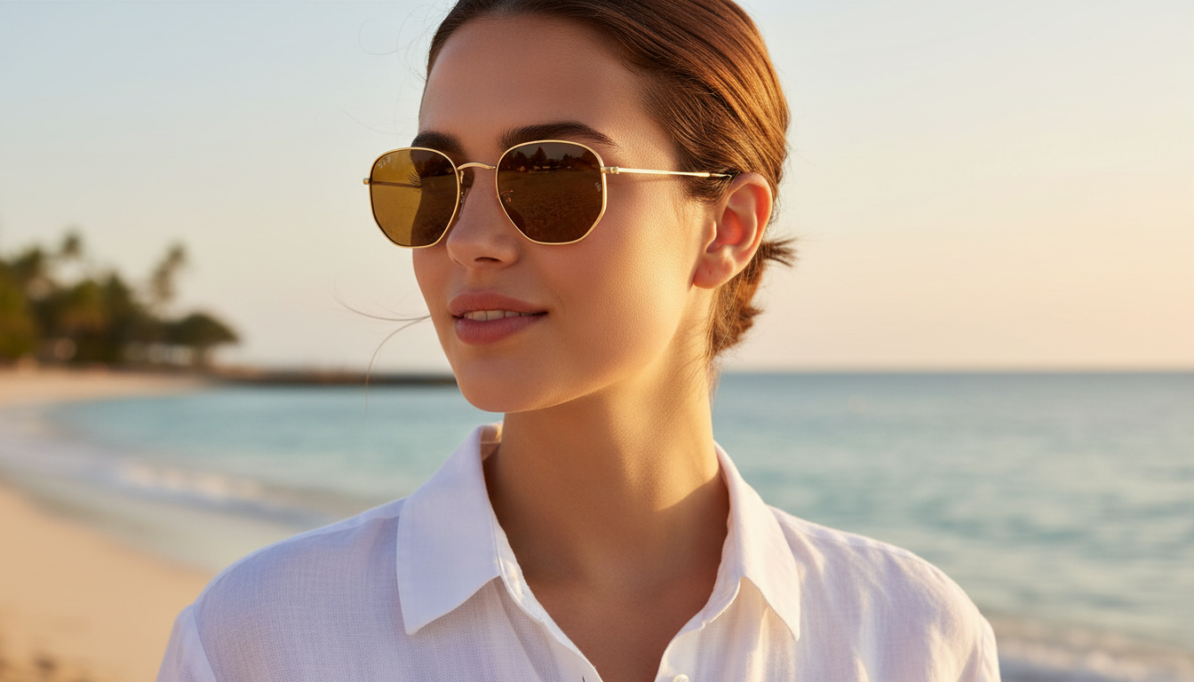 Vorderansicht Ray-Ban HEXAGONAL (RB3548N - 001/57)