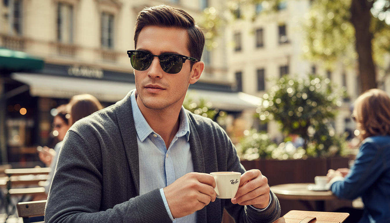 Vorderansicht Ray-Ban CLUBMASTER METAL (RB3716 - 186/58)