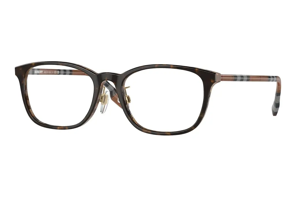 Burberry   BE2371D 4102 Top Dark Havana/Check Brown