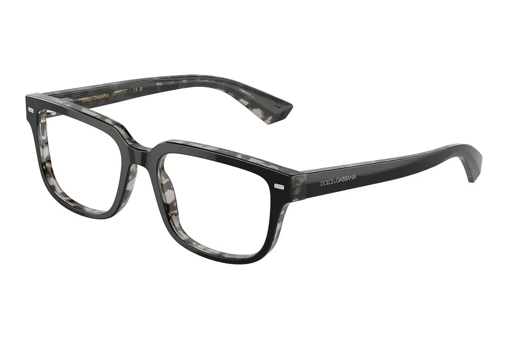 Dolce & Gabbana   DG3380 3403 Black On Grey Havana