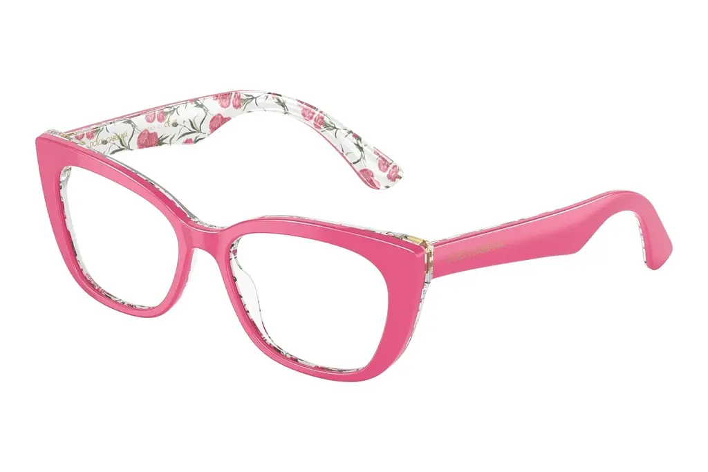 Dolce & Gabbana   DX3357 3408 Pink On Pink Flowers