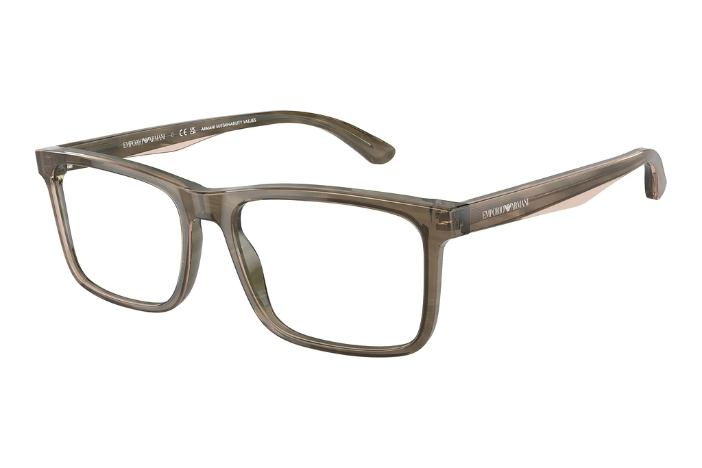 Emporio Armani   EA3227 6055 Shiny Green/Top Brown