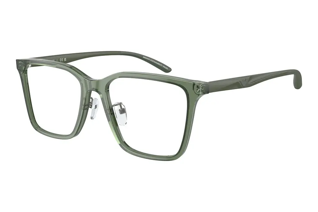 Emporio Armani   EA3232D 6061 Shiny Transparent Olive Green
