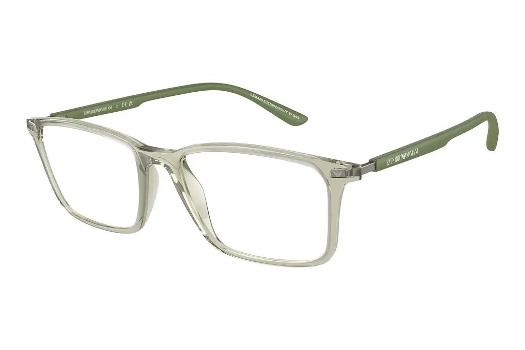 Emporio Armani   EA3237 6107 Shiny Transparent Green