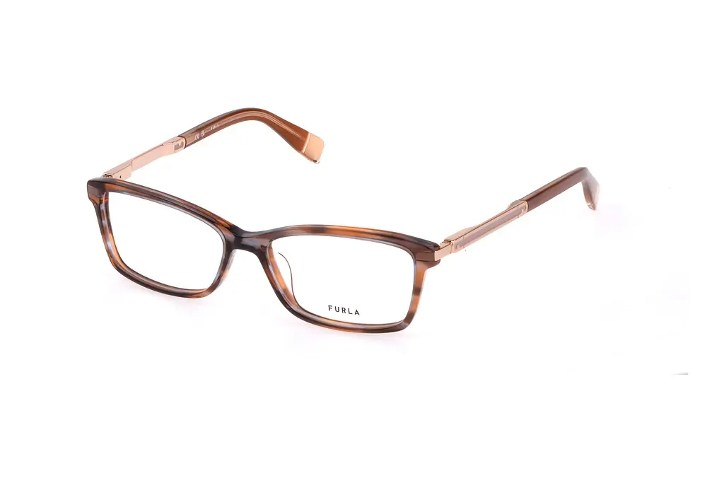 Furla   VFU669 0P62 SHINY STRIPED ORANGE/BROWN