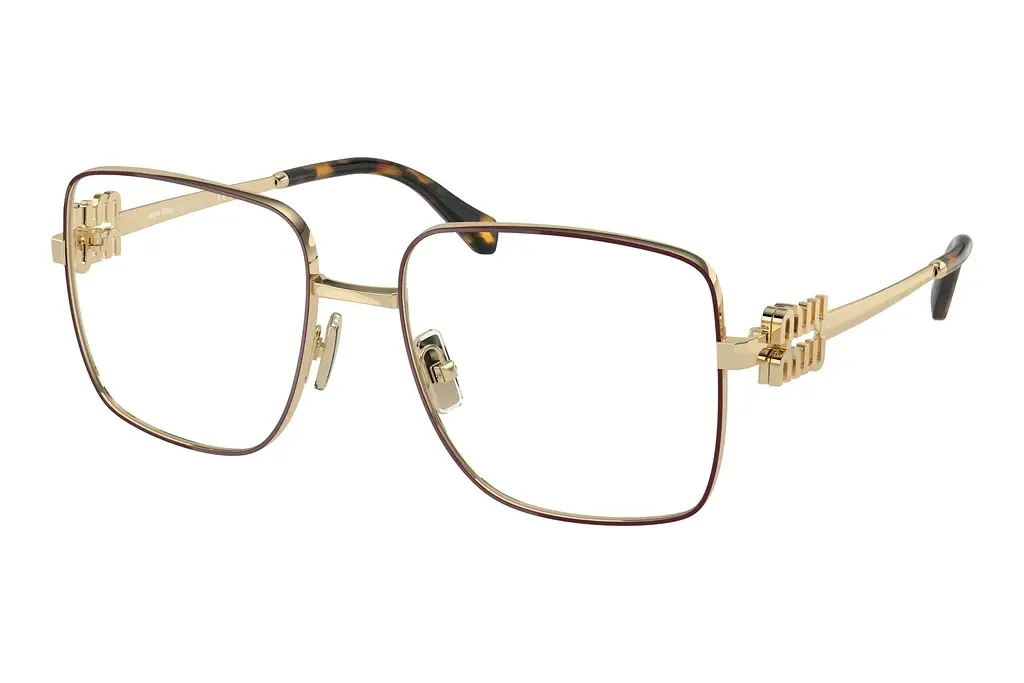 Miu Miu   MU 51XV 09X1O1 Bordeaux/Pale Oro