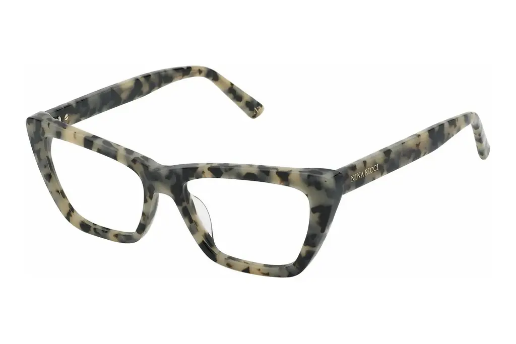 Nina Ricci   VNR363 0D7B SHINY WHITE/BLACK TORTOISE