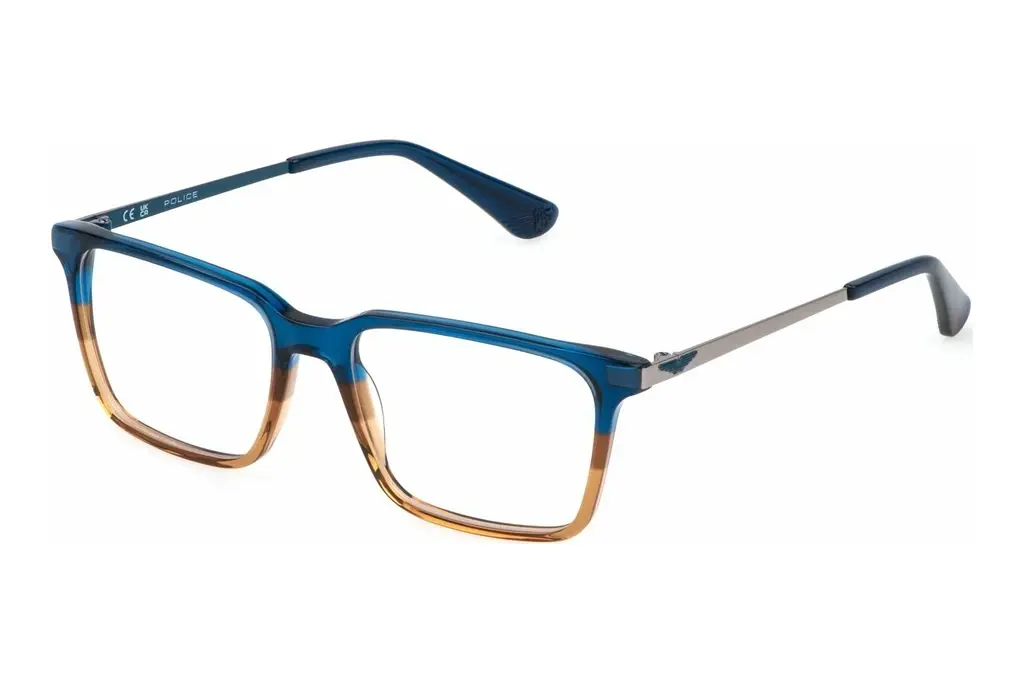 Police   VK142 01BA BLUE+SHINY BROWN