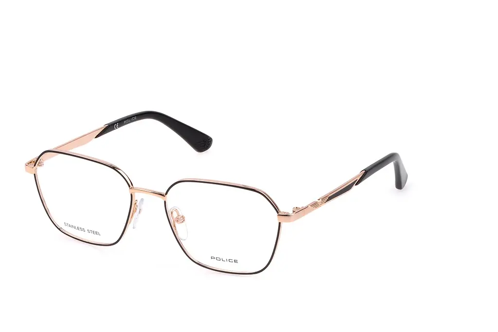 Police   VK567 0301 SH.ROSE GOLD W/BLACK PARTS