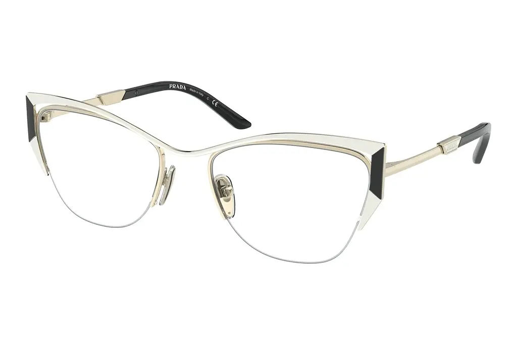 Prada   PR 63YV 11A1O1 Talc/Black/Pale Gold
