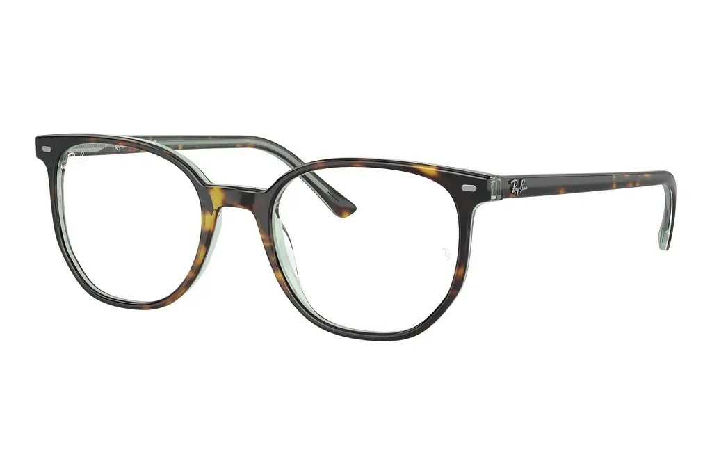 Ray-Ban   RX5397 8249 Havana On Transparent Green