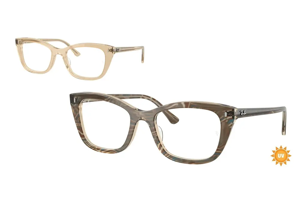 Ray-Ban   RX5433 8294 Photo Waves Brown