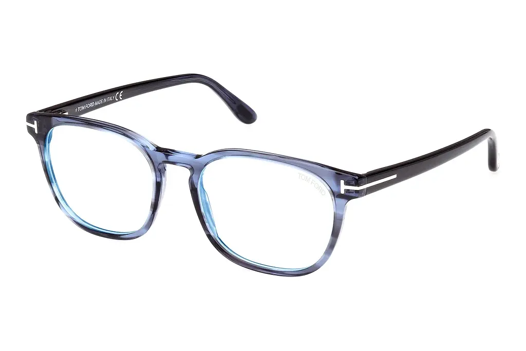 Tom Ford   FT5868-B 092 Blau/Gestreift