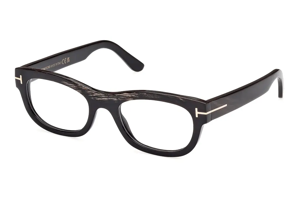 Tom Ford   FT5957-P 063 Schwarz/Horn