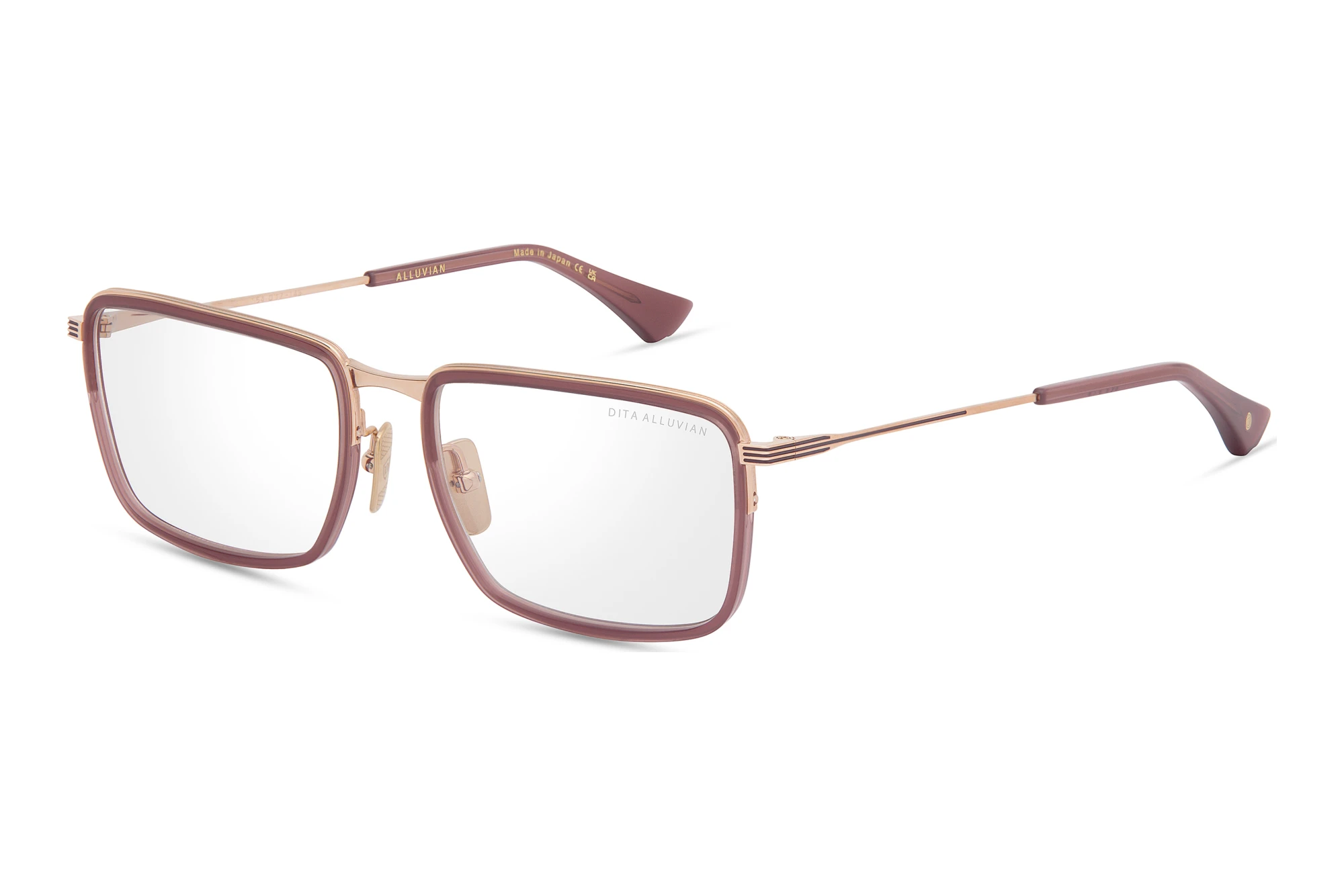 DITA   DTX-201 01A OPAQUE MAROON - ROSE GOLD