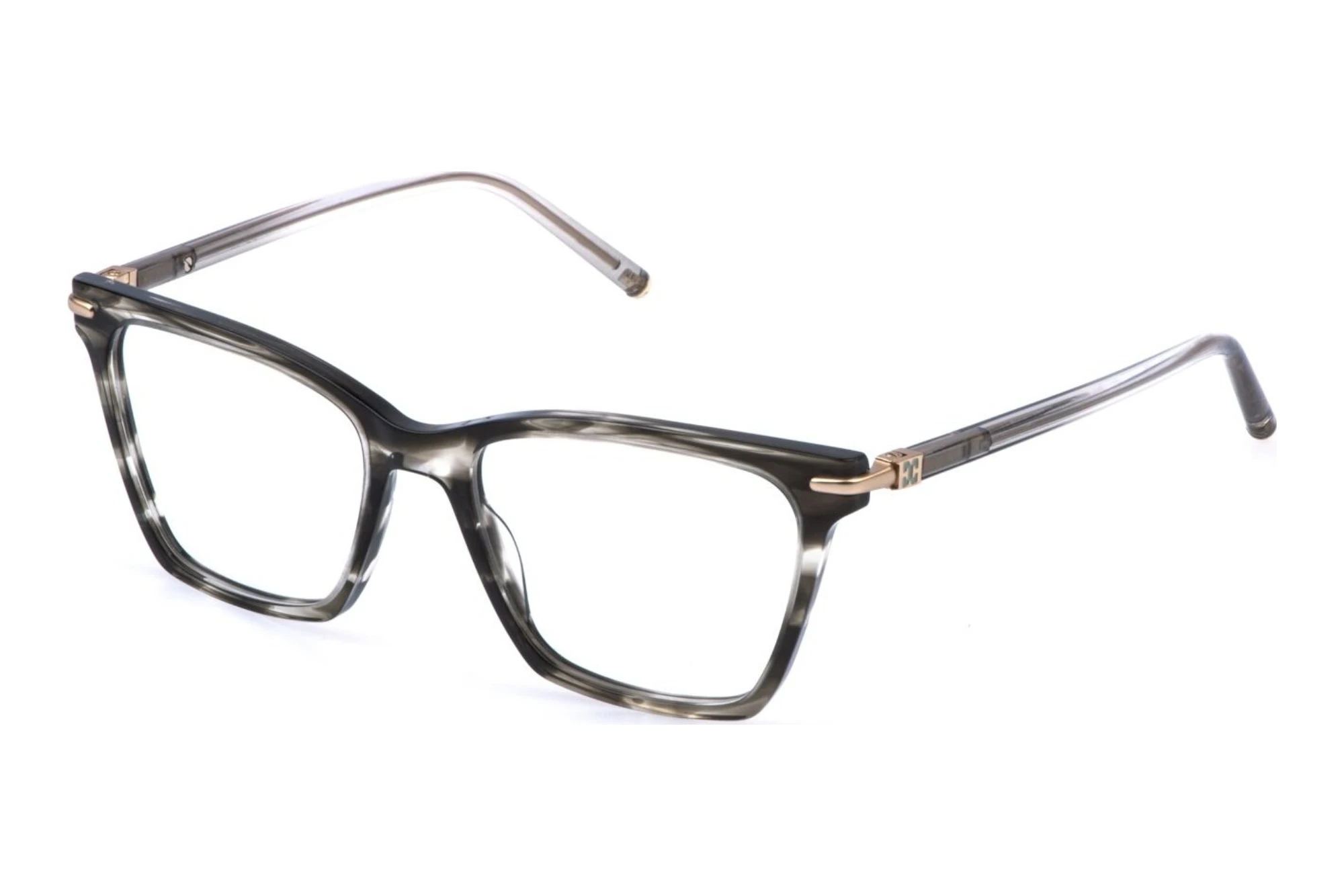 Escada   VESF81 04AT SHINY STRIPED GREY HAVANA