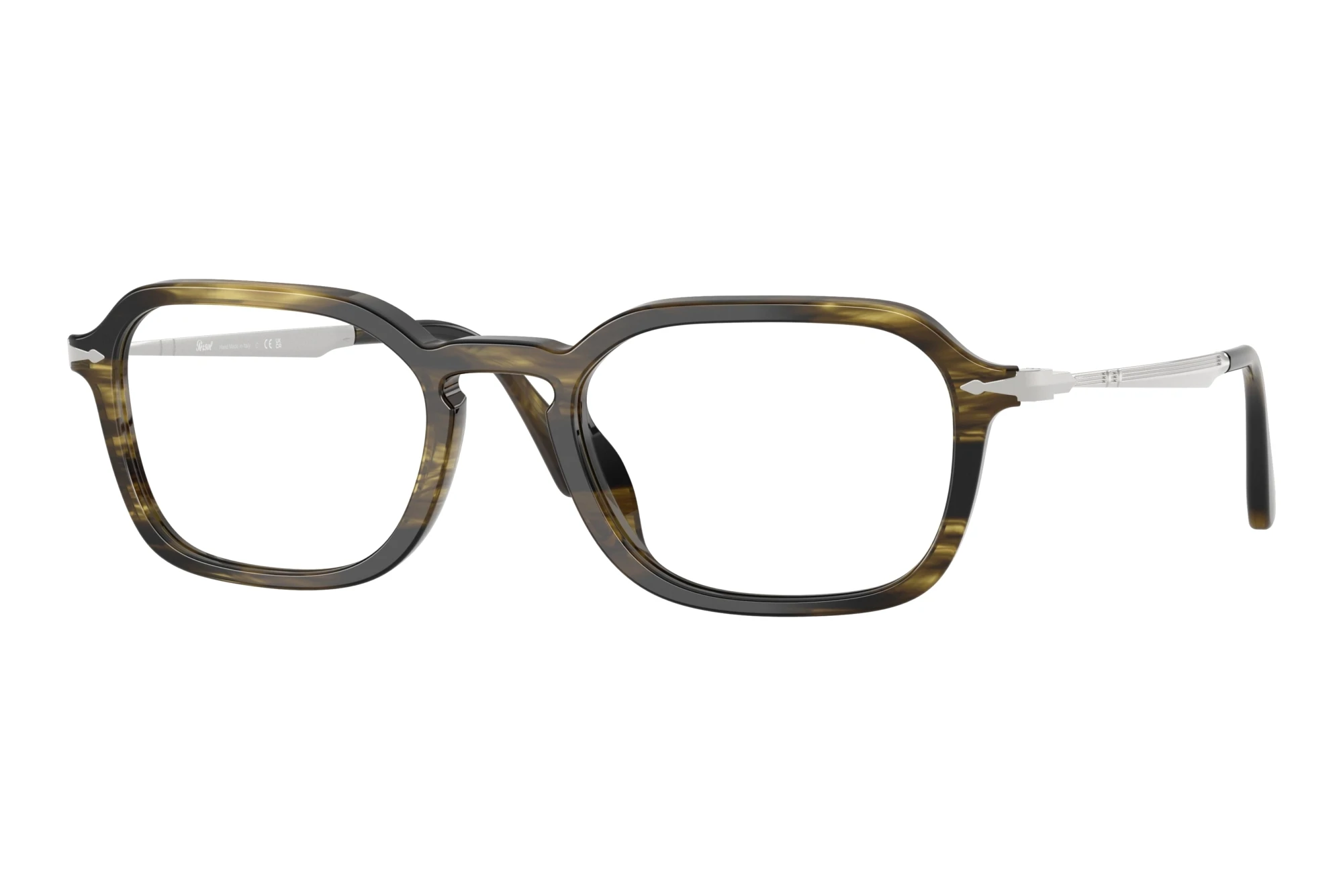 Persol   PO3381V 1237 Striped Black & Olive Green
