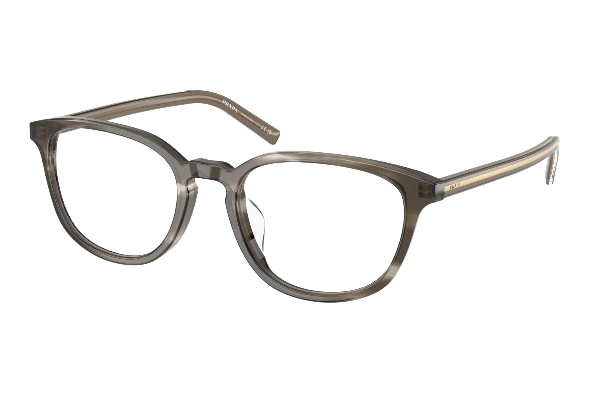 Prada   PR D14VD 26O1O1 Striped Ebony