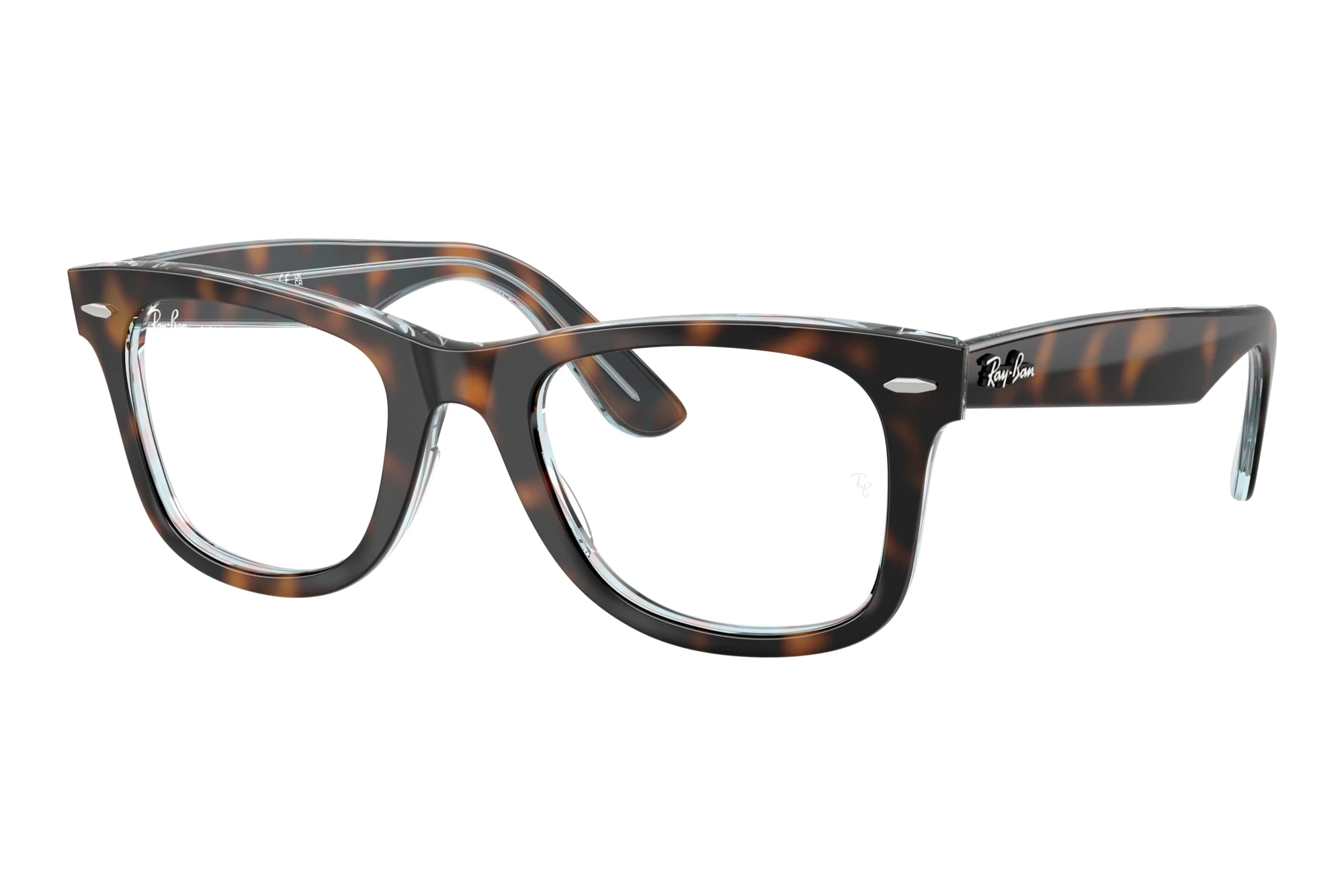 Ray-Ban   RX4340V 8401 Dark Havana On Multicolor