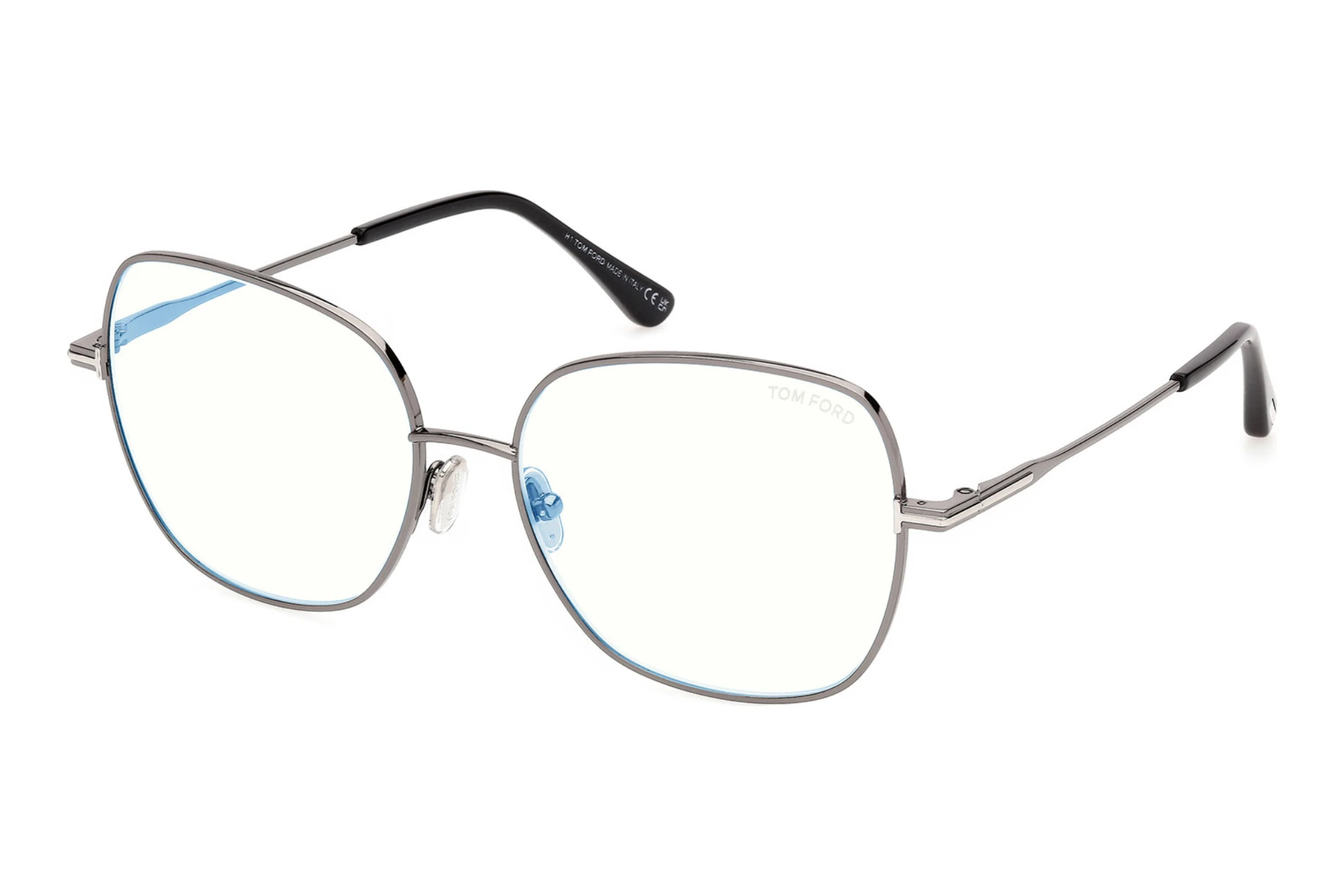 Tom Ford   FT6196-B 012 Glänzend Dunkel Ruthenium