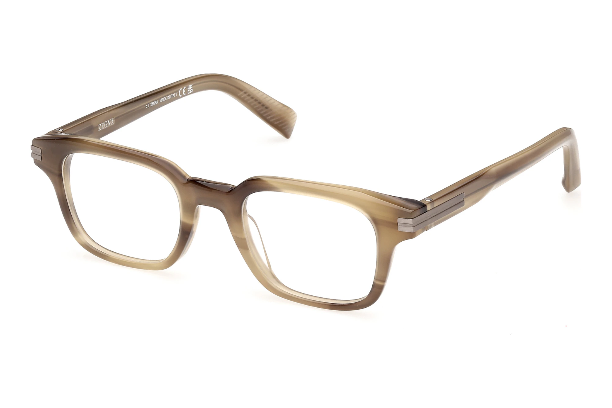 Zegna   EZ5359 050 Hellbraun /Gestreift