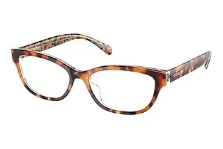 Coach HC6250U 5857 Amber Tortoise/Orange Floral