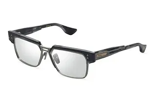 DITA DTX-410 02A ANTIQUE SILVER - MIDNIGHT BLACK SWIRL