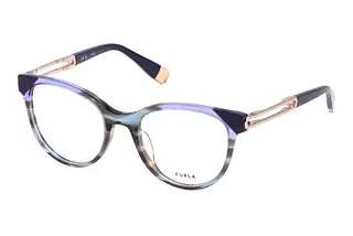 Furla VFU672 0931 SHINY STRIPED GREEN/BLUE