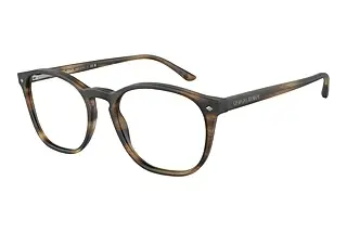 Giorgio Armani AR7074 5405 Striped Matte Dark Brown