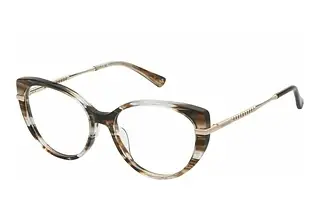 Nina Ricci VNR374 0836 SHINY STRIPED BROWN