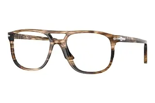 Persol PO3329V 1236 Striped Black & Greish Brown