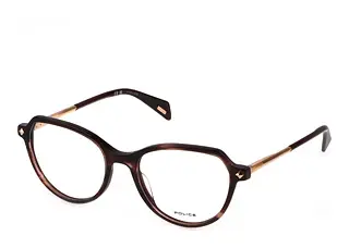 Police VPLM07 0AG9 SHINY STRIPED BROWN+GLITTERY