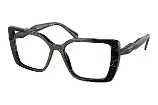 Prada PR 03ZV 19D1O1 Black/Yellow Marble