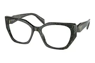 Prada PR 18WV 19D1O1 Black/Yellow Marble