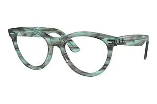 Ray-Ban RX2241V 8362 Striped Transparent Green
