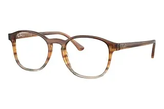 Ray-Ban RX5417 8253 Striped Brown & Yellow