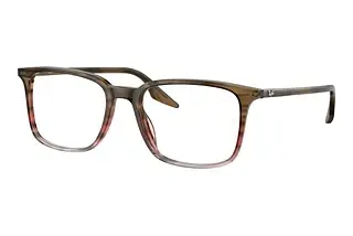 Ray-Ban RX5421 8251 Striped Brown & Red