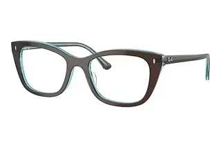 Ray-Ban RX5433 8366 Brown On Transparent Blue