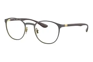 Ray-Ban RX6355 3158 Dark Grey On Gold