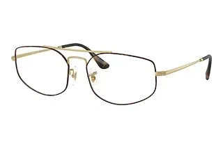 Ray-Ban RX6545 3188 Matte Havana On Matte Arista Gold