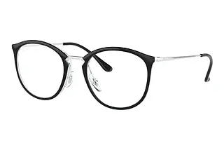 Ray-Ban RX7140 5852 Black On Transparent