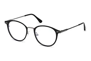 Tom Ford FT5528-B 001 Schwarz/Einfarbig