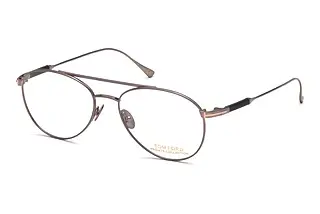 Tom Ford FT5716-P 012 Glänzend Satiniert Dunkel Ruthenium