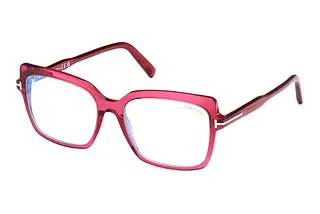 Tom Ford FT5947-B 075 Glänzend Dunkel Fuxia