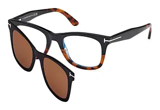 Tom Ford FT5970-B 005 Schwarz/Havanna