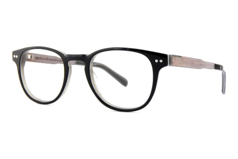 Designerbrillen Wood Fellas Bogenhausen Premium (10936 chalk oak/black white)