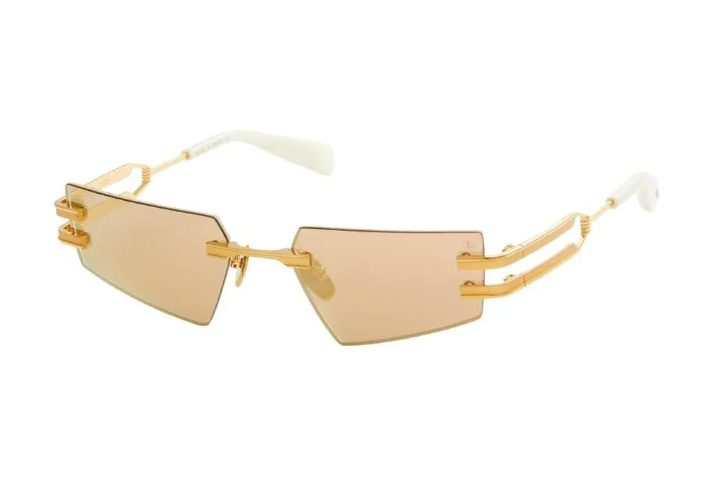 Balmain Paris   BPS-123 D Brown - Rose Gold Mirror - ARWhite Gold- Mattehite Gold - Bone
