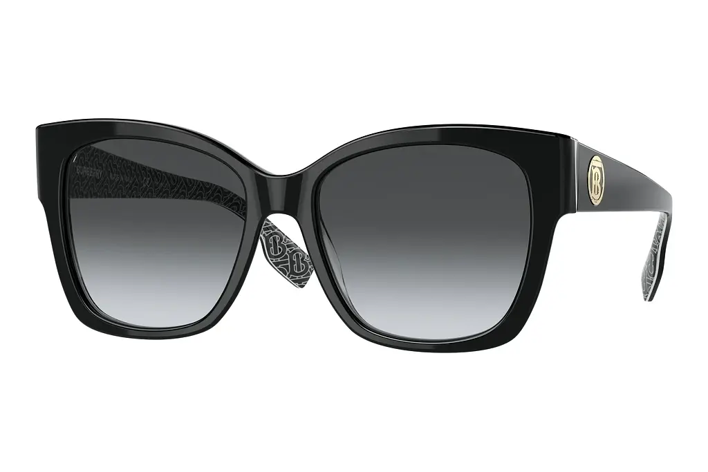Burberry   BE4345 3977T3 Polar Grey GradientBlack/Print Tb/Crystal