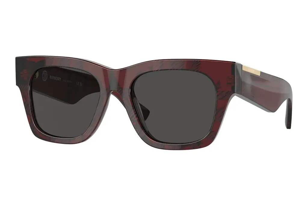 Burberry   BE4424 411587 Dark GreyCheck Red